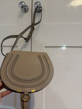 Chloe Woman’s Saddle Bag Leather Beige Gold Hardware Shoulder Bag