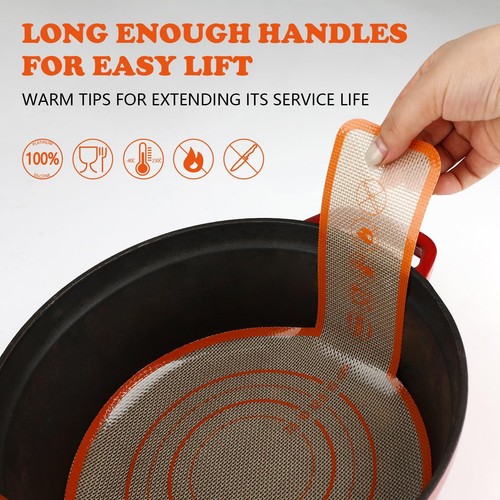 Silicone Bread Sling Dutch Oven, 1 Set Silicone Bread Baking Mats, Food-Silic... - Picture 3 of 7