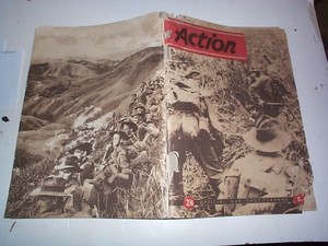 1944-AUSTRALIAN OFFICIAL WAR PHOTOGRAPH MAGAZINE " ACTION "