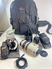 Canon EF 100-400mm F/4.5-5.6 L IS USM Telephoto Zoom Lens w/ Accessories