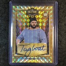 2026 Topps Chrome WWE TUGBOAT Hall of Fame Auto Gold Geometric 20/50