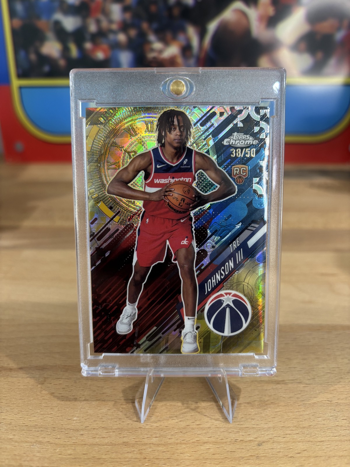 2025-26 Topps Chrome - Go Time Tre Johnson #GT-21 Gold Refractor /50 (RC)