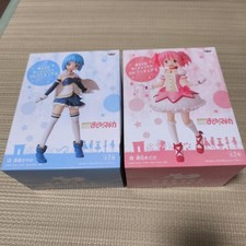 Madoka Magica DX Figure Set Kaname Madoka Sayaka Miki Banpresto Rare 2pcs