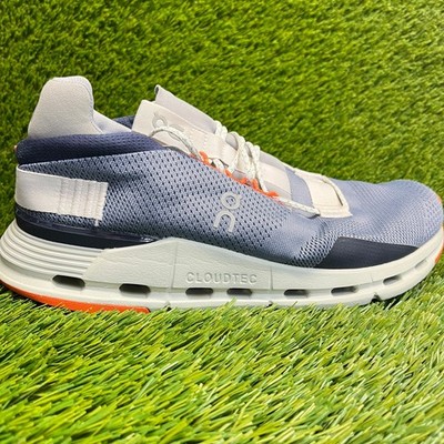 On Cloudnova Mens Size 9.5 Purple Blue Athletic Running Walking Shoes Sneakers