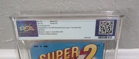 Super Mario Bros. 2 Nintendo NES Round SOQ CIB Graded WATA PSA 8.0