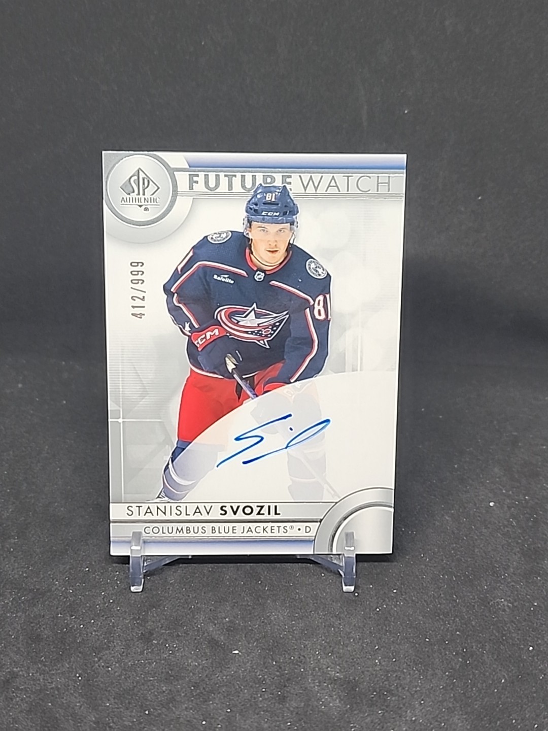 23-24 UD SP Authentic Hockey Future Watch Auto 180 Stanislav Svozil /999