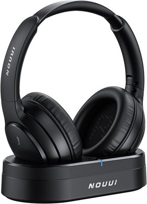 Wireless Headphones for TV Seniors with Versatile Transmitter Charging Base