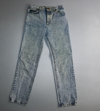 Men's Vtg 80s 90s Lee Riders Acid Wash Jeans Made USA 30x32 Measure 28 x 30.5