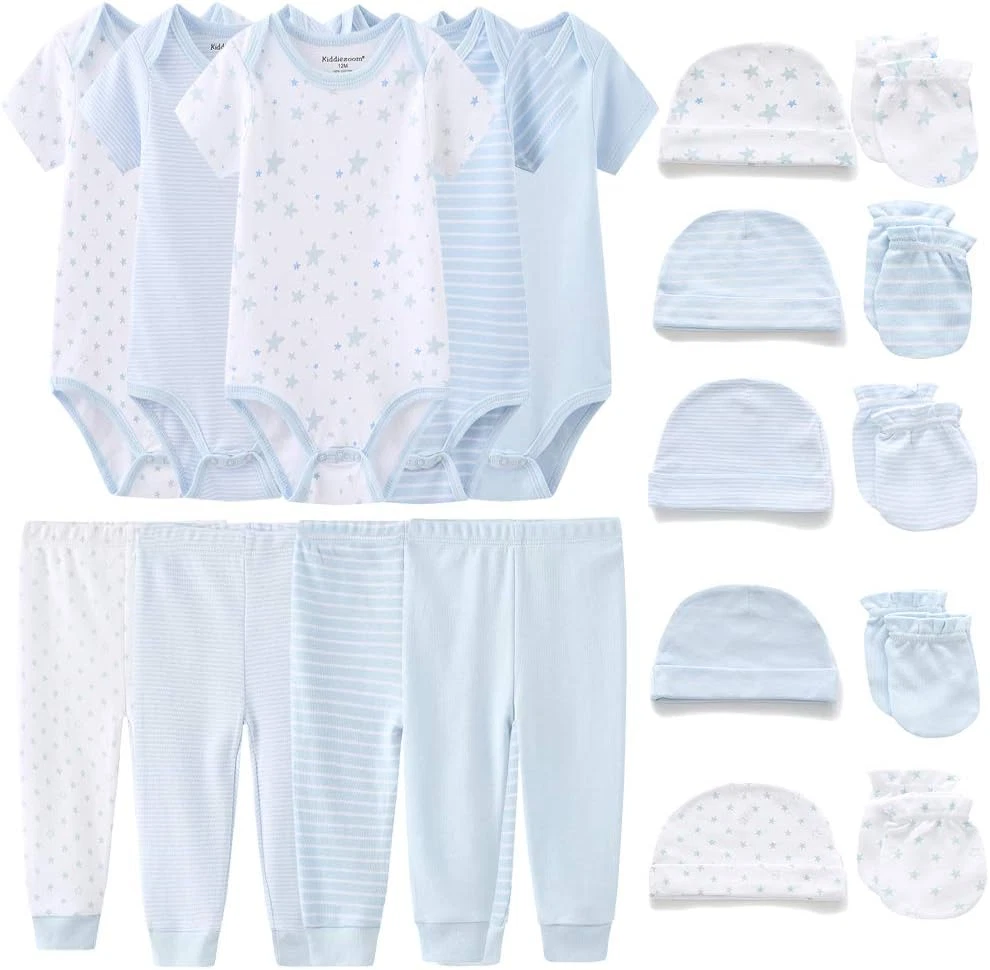 Unisex Baby Layette Essentials Giftset Clothing Set 19-Piece for Newborn Baby