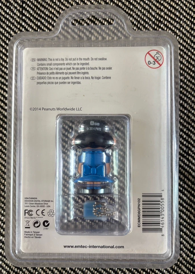 NEW Emtec 3D Peanuts Snoopy Lucy Character 8GB USB 2.0 Flash Drive Lucy - Image 2 of 2