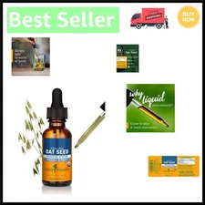 Oat Seed Liquid Extract - 1 Fl Oz with Organic Cane Alcohol for Wellbeing