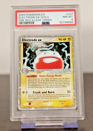 2004 Pokémon Electrode ex 107/112 Holo EX FireRed LeafGreen PSA 8 NM-MT
