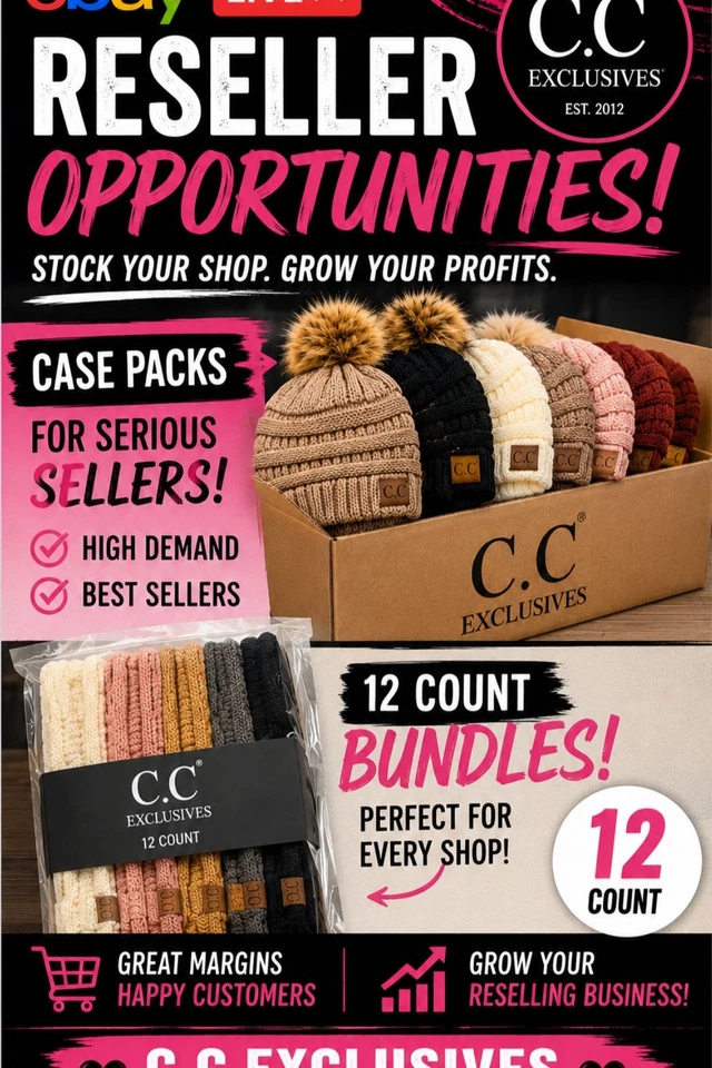 Reseller bundles CC Exclusives head wraps hats scarves housewares $2 starts