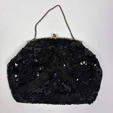 Beaded Clutch Vintage Sequin Evening Bag Made in France Art Deco Gatsby Cocktail