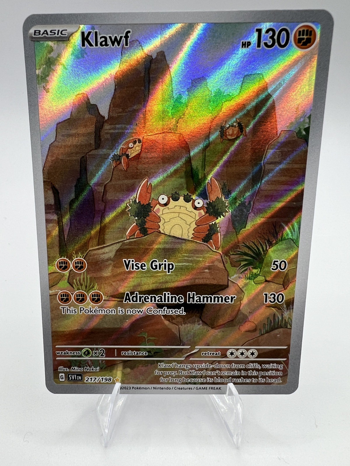 Klawf Holo Illustration Rare SV01: Scarlet & Violet Base Set 217/198 NM