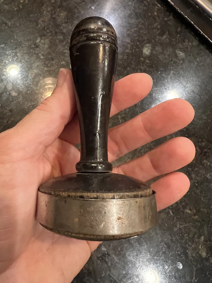 Antique Mushroom Style Black Sock Darner Metal Band Seamstress PATN Dec 18 1900 - Image 4 of 4