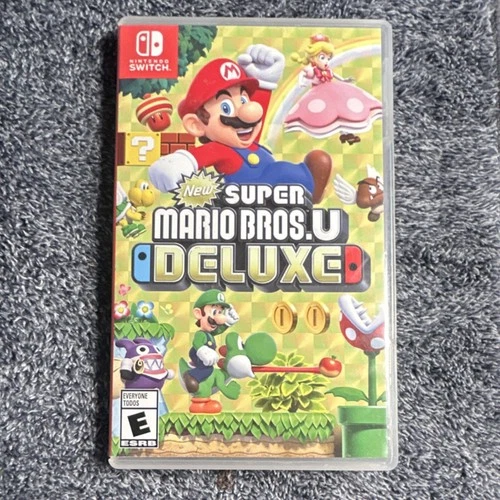 Nintendo New Super Mario Bros. U Deluxe Switch Game w/ Case & World Map Insert