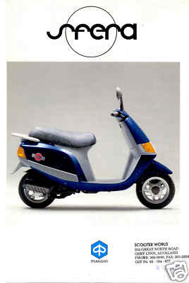 Sfera Rst Piaggio Sfera 50 1993 Piaggio Sfera VESPA Brochure Sfera