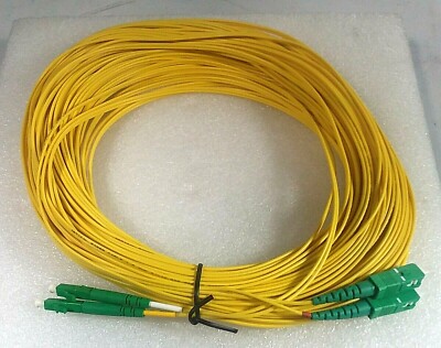 Fiberdyne SM DPLX Yellow Jmpr Fiber Cable; lc/apc-sc/apc; Part #F9C21R2GCNB030