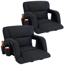 ABORON 21" / 25" Wide Stadium Seat for Bleachers Reclining Stadium Chair w/ Back