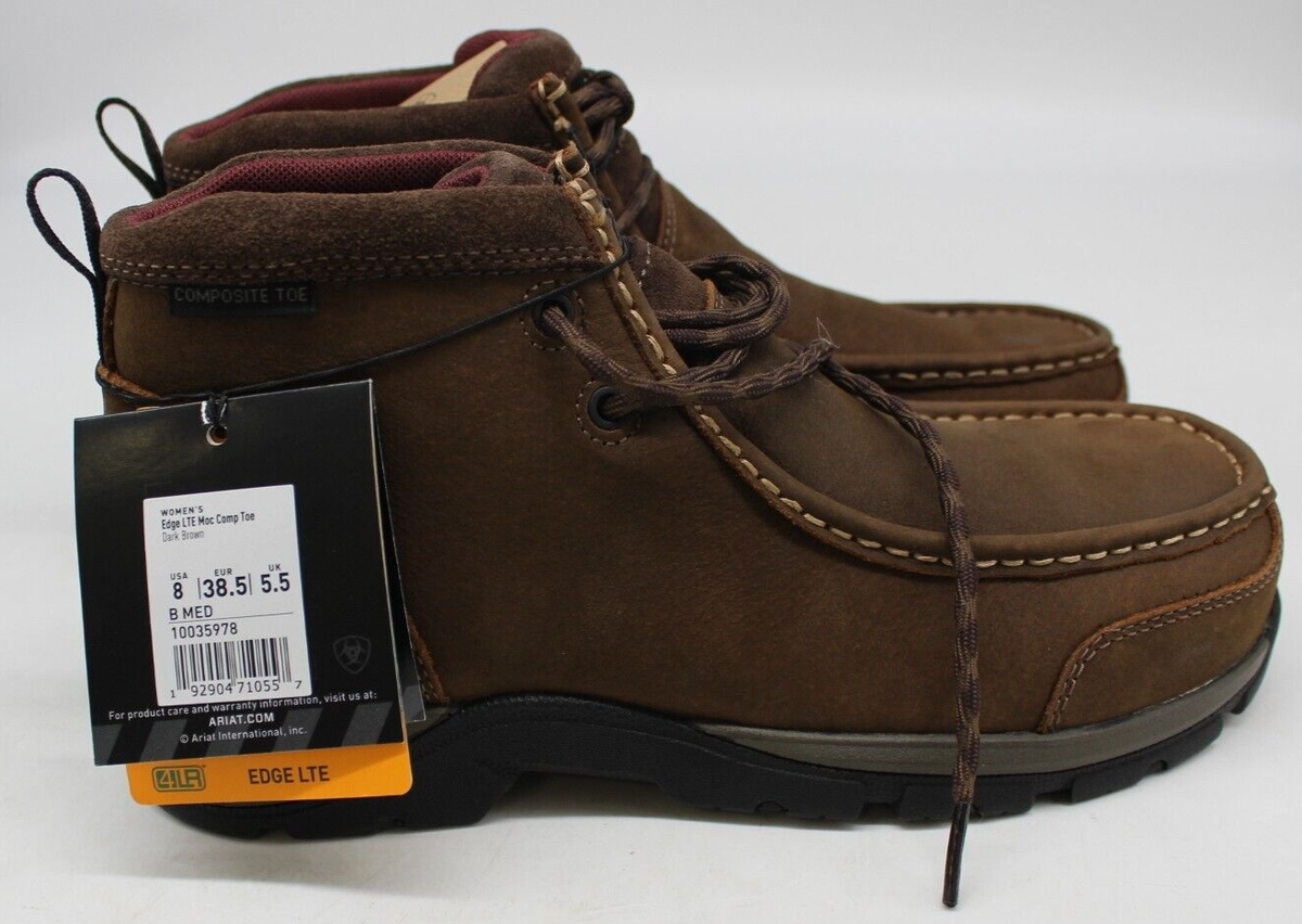 Moc Toe Work Shoes ARIAT Women's Edge LTE Moc Toe Work Boot