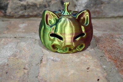 Cat Pumpkin 3D Printed