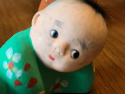 Set 4 Vintage Asian Japanese Oriental Cute Baby Figurines Hand