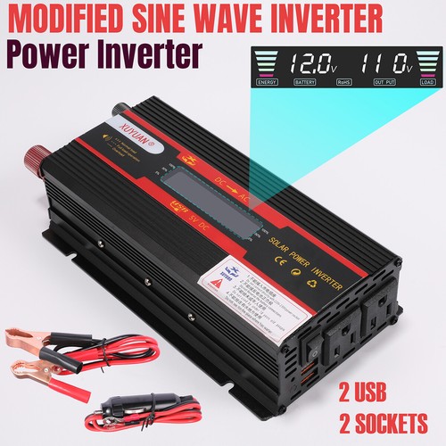 6000W Car Power Inverter DC 12V To AC 110V Pure Sine Wave Solar Converter Car RV - Picture 77 of 96