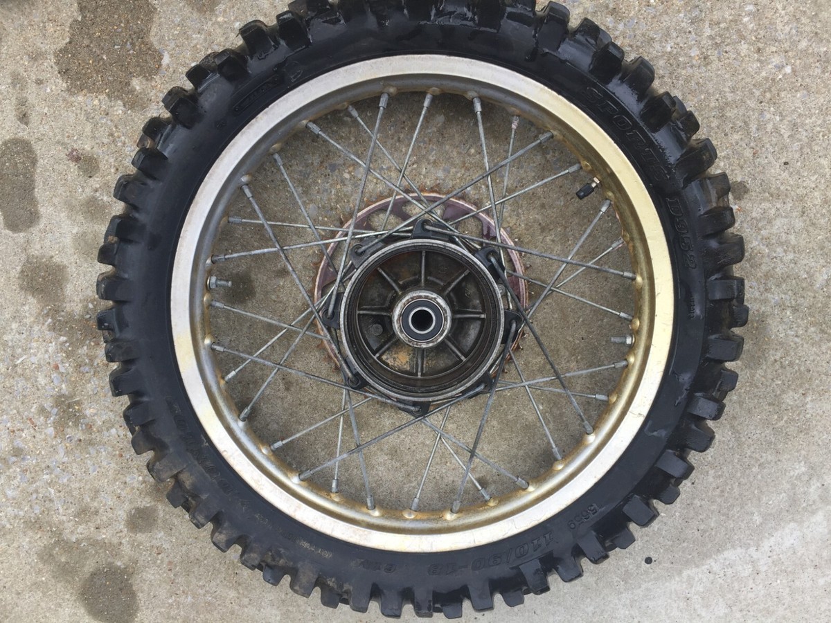 YZ125リアホイール 1987 YAMAHA YZ125 REAR WHEEL GOLD 18