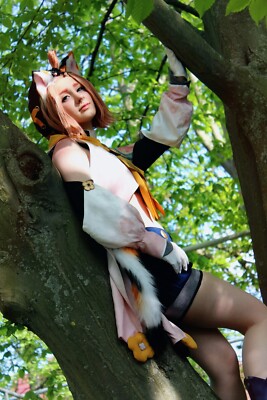 Genshin Impact Diona Cosplay+Wig+Ears/Tail (Größe L) SR Version DokiDokiCosplay