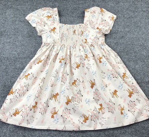 Disney Bambi All Over Print Floral Girls Dress- Size XL (14) - Picture 12 of 17