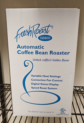 Fresh Roast SR800 Automatic Coffee Bean Roaster - Digital Status Display