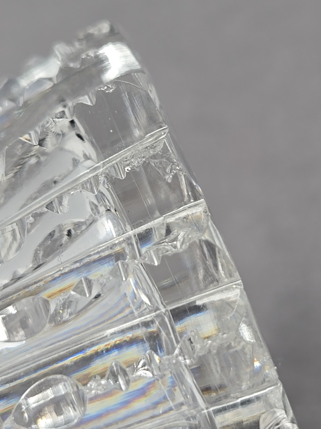 Cruet Decanter American Brilliant Period Cut glass Crystal 6" Missing Stopper 