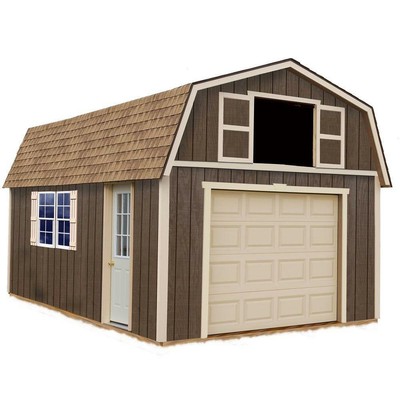 Car Garage Plans Diy Backyard Workshop Shed Building 12 X 16