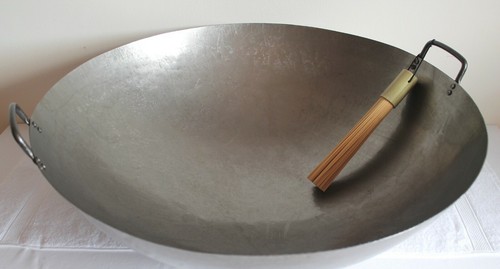 Wok Pfanne Ø 30 - 75 cm rund Asia Gastronomie Gasherd Carbon Stahl Eisen - Afbeelding 71 van 88