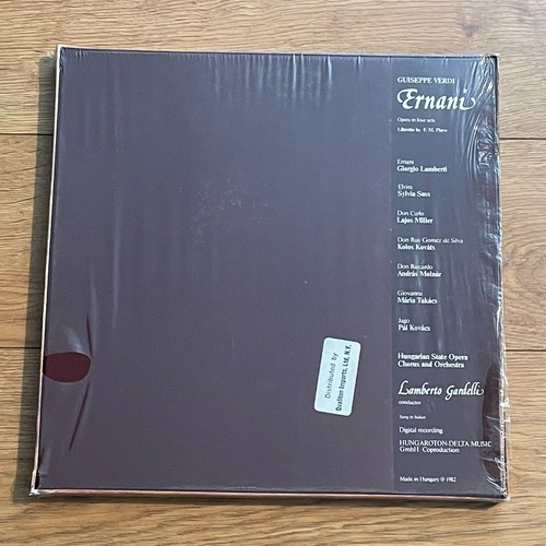 Verdi: "Ernani", (3) LPs + Booklet, Hungary, SLPD 12259-61, 1982, FACTORY-SEALED - Picture 2 of 10