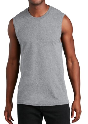 Mens Performance Sleeveless Tee Shirt
