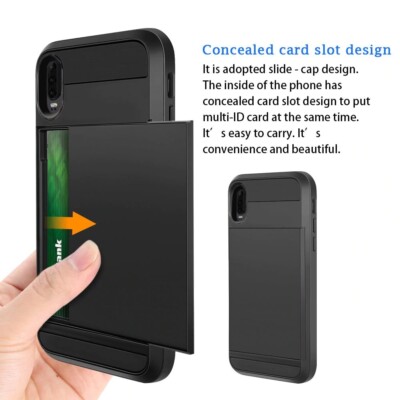 Custodia Robusta Con Porta Carte Per Huawei P30 Pro, Protezione 360° E Copertura Totale - Foto 2