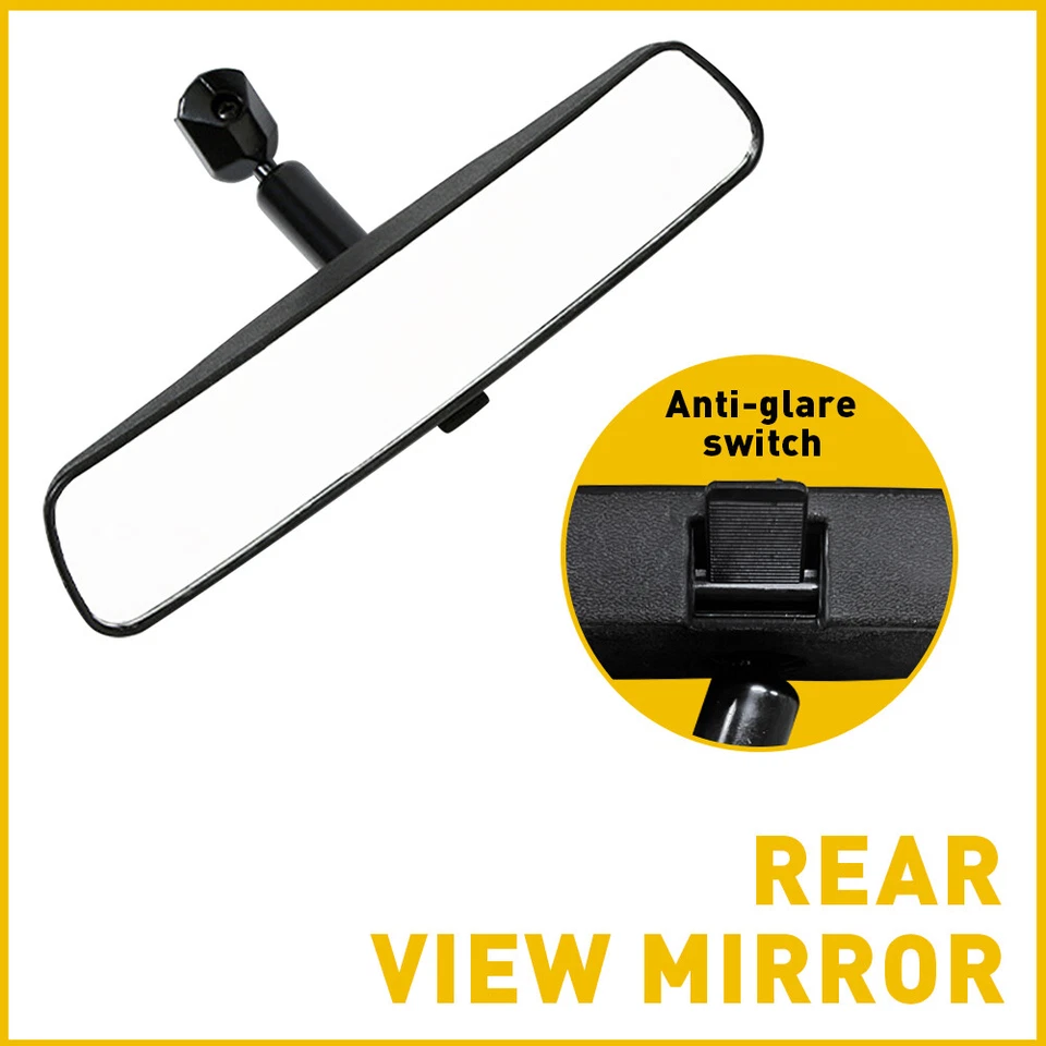 8" Interior View Mirror Rear Day Night Replacement Universal Universal Auto NEW - Image 3 of 4