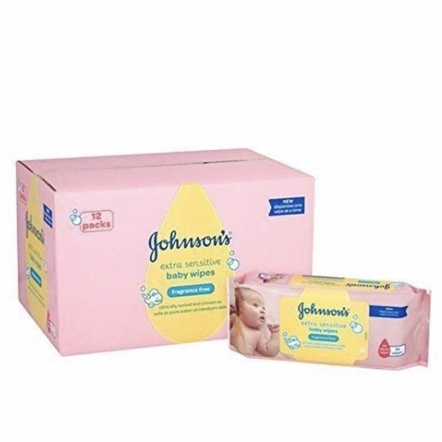 johnsons baby wipes 18 pack