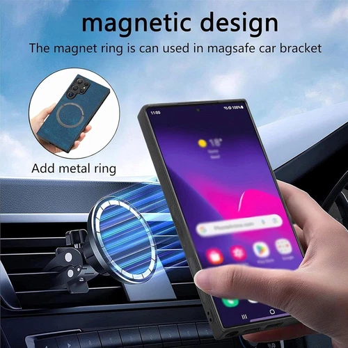 2-in-1 Detachable Wallet Magnetic Case For Samsung Galaxy S25 S24 S23 S22 Ultra - Picture 3 of 14