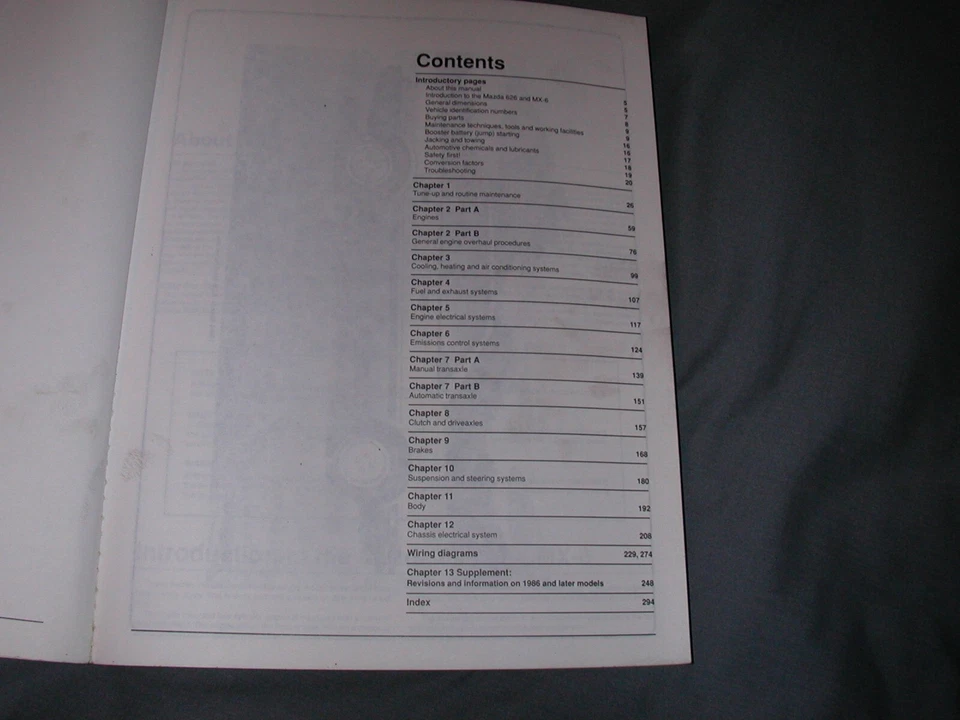 MANUAL DE SERVICIO DE REPARACIÓN (TALLER) HAYNES - 1983-1990 MAZDA 626 y MX-6 - #1082 Foto 2 de 3