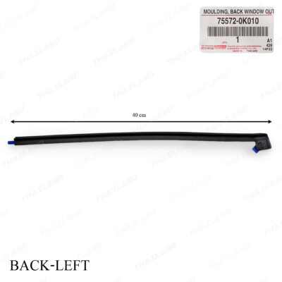 Rear Left Outer Back Door Window For Toyota Fortuner SUV 2016 2022