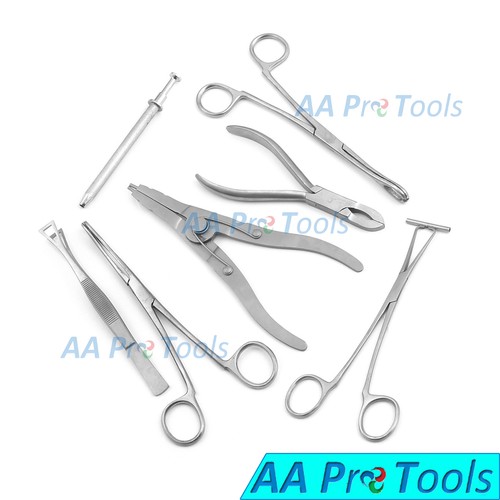 7 Body Piercing Instruments Kit Tools Penington Forceps, DS-1030 - Picture 3 of 3