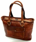 Women Business Tote Shoulder bag Genuine Leather Everyday Purse Shopper Handbag