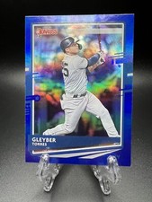 2020 Panini Donruss - Photo Variation Gleyber Torres #91 Holo Blue Batting