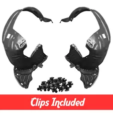 Driver & Passenger Side Fender Liner Set w/ Clips For 2011-2013 Honda Odyssey