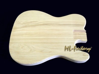 E-Gitarren Korpus / Body ML-Factory  Style II Esche massiv ohne Fräsungen