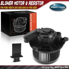 HVAC Heater Blower Motor Resistor Kit for Ford Fiesta 2011 2012 2013 w/ Fan Cage