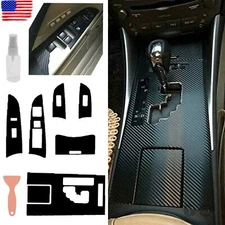 For LEXUS IS250 300 350 2006-2012 Carbon Fiber Gear Shift Box Panel Trim Cover